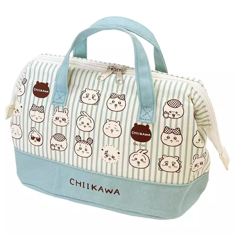 

Chiikawaed Portable Hand-held Bento Bag Aluminum Foil Insulated Cooler Bag Reusable Thermal Lunch Pouch Lightweight Storage Tote