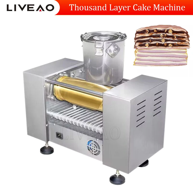 Electric Crepe Egg Roll Pancake Spring Roll Layer Crepe Equipment Thousand Layer Cake Machine