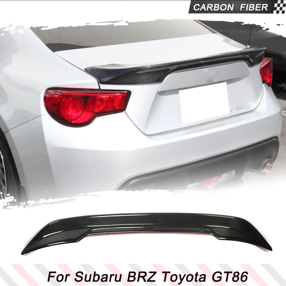 

Carbon Fiber Car Rear Racing Spoiler for Toyota GT86 Subaru BRZ Scion FR-S 2013-2020 Car Rear Wing Spoiler HighKick Spoiler Lip