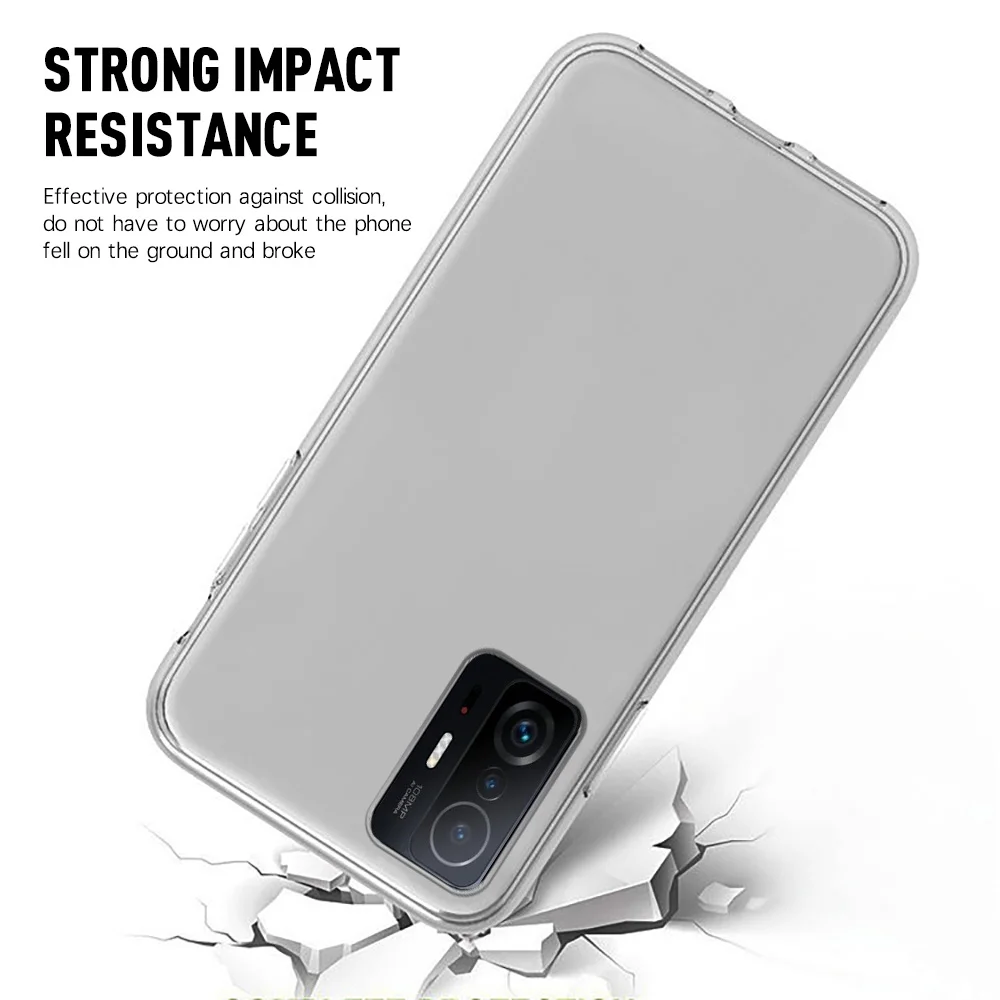 360 Full Body Case for Xiaomi 11T 11 Lite Poco F3 X3 NFC 10T Pro PC+Silicone Shockproof Cover For Redmi 10 9 9A 9C 9T Note 11 10