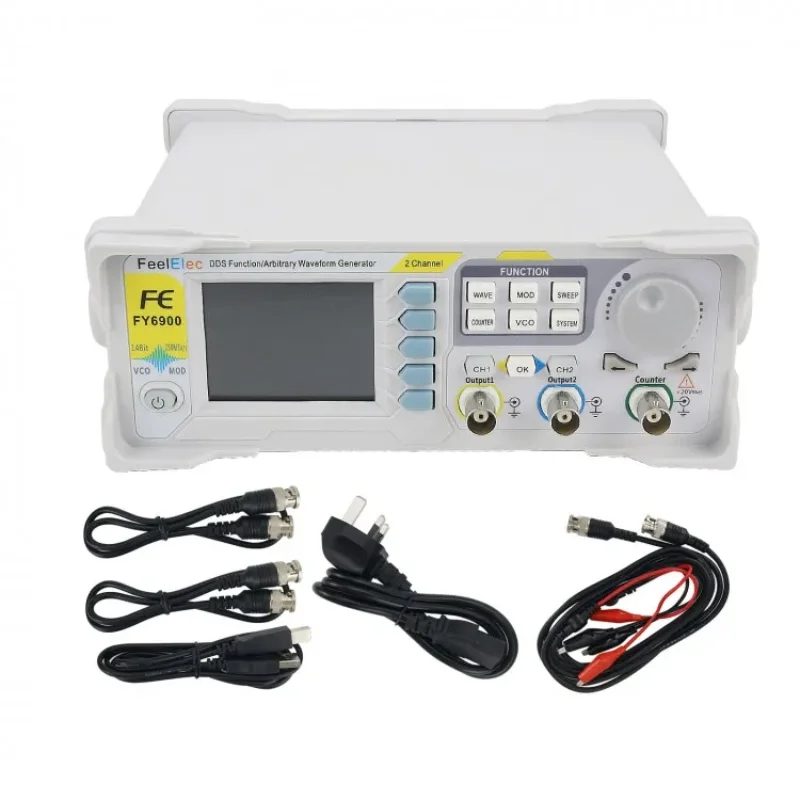 FY6900-100M 100MHz Function Arbitrary Waveform DDS 2-Channel Frequency Counter Signal Generator