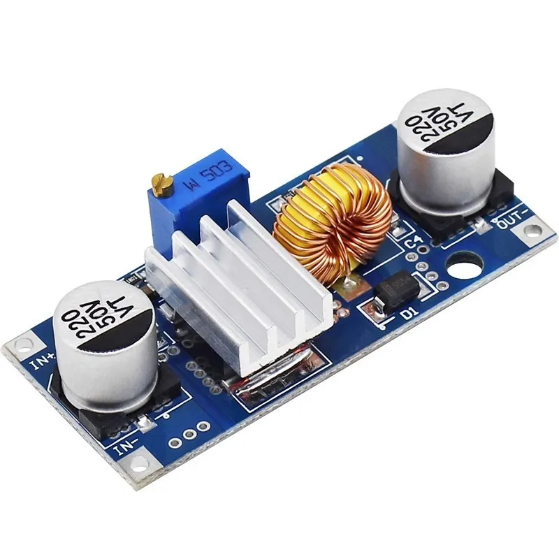 5A XL4015 DC-DC Buck Converter Step Down Adjustable Power Supply Module 4~38V to 1.25-36V LED Lithium Charger Voltage Regulator