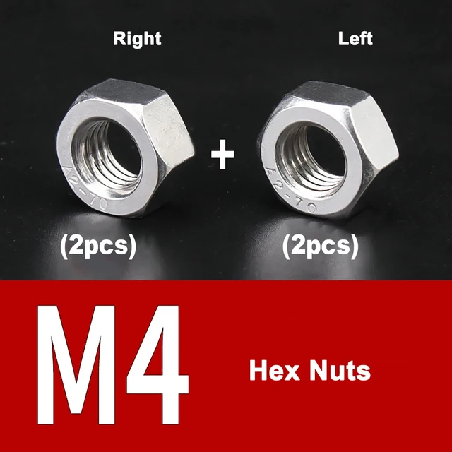 Mm2 Harvester A2 - Juego Surtido Métrico (M4, M5, M6, M8, M10, M12) Tuercas Hexagonales De Acero Inoxidable