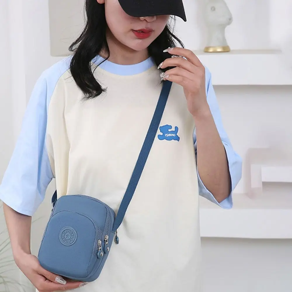 New Women Mobile Phone Bag Nylon Cell Phone Bag Coin Purse Strap Shoulder Bag Small Crossbody Bags for Women Wallet Travel Purse