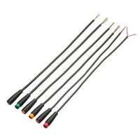 9mm Base Connector 2/3/4/5/6Pin Cable Waterproof Connector For Ebike Bafang Display Pin Optional Cable Ebike Accessory New 2024