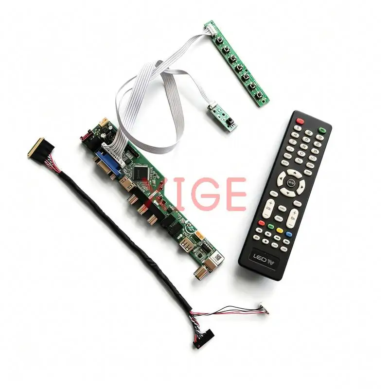 

Controller Board Fit HSD101PFW4 M101NWT2 M101NWT4 HSD101PFW2 40Pin LVDS 1024x600 1024*600 HDMI+VGA+AV+USB Laptop Monitor DIY Kit