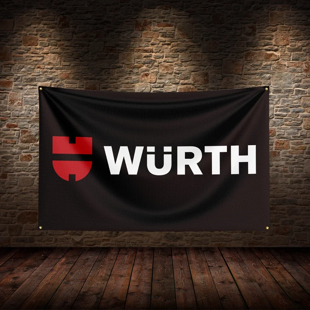 3x5 FT W-Wurths  Flag Polyester Printed Car Flags for Room Garage Decor