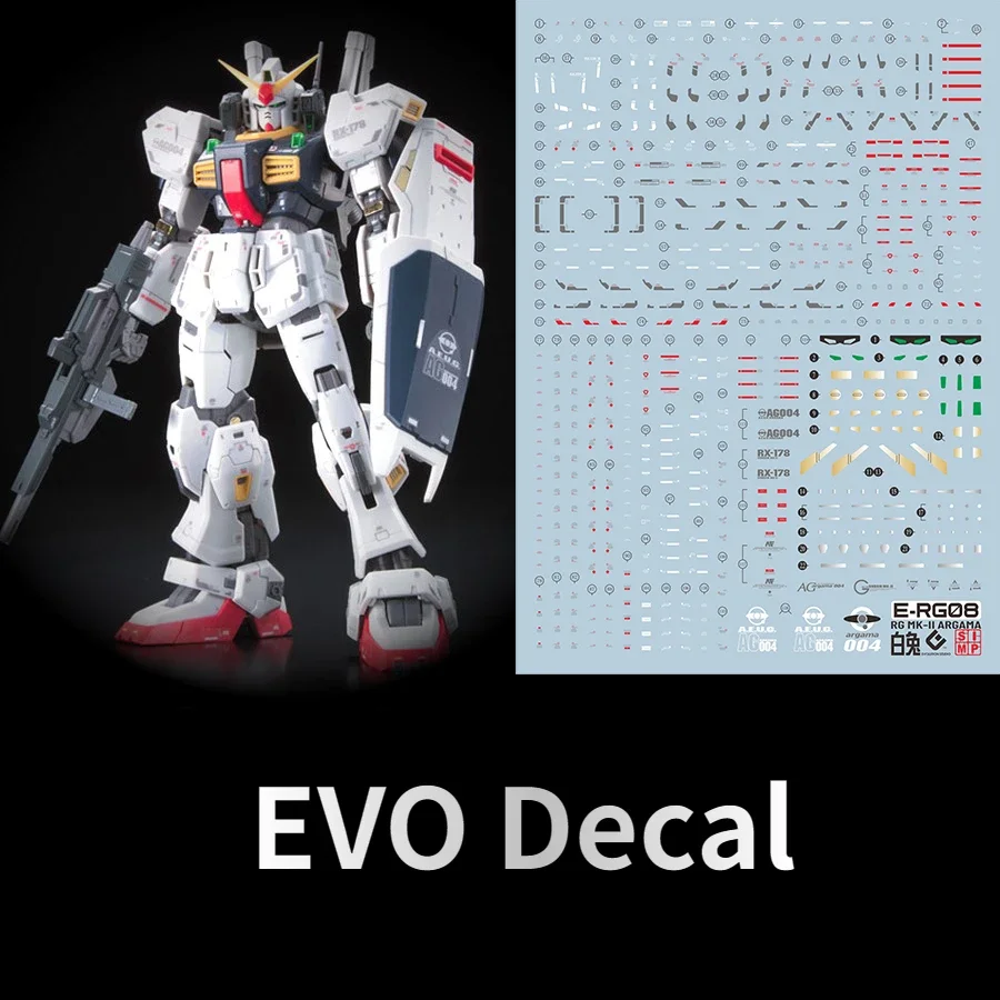 EVO Decal E-RG08 for RG 1/144 RG08 MK-II AEUG ARGAMA 모델 빌딩 키트용 형광 워터 스티커 추천 리뷰