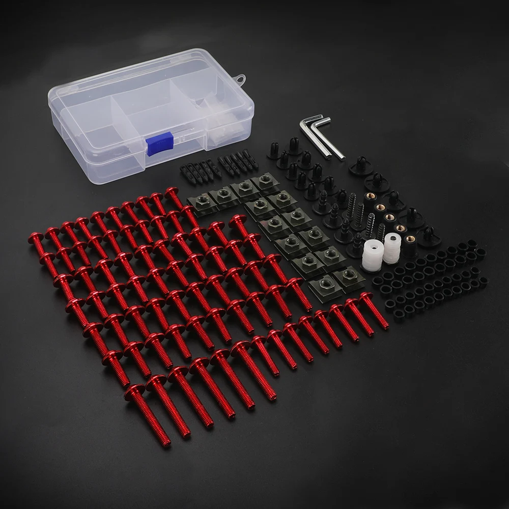 For Honda CBR 600 F4i CBR1000RR CB400 VFR800 Fairing Bolts Kit Fastener Clips Screws Nuts Motorcycle Accessories CNC Aluminum