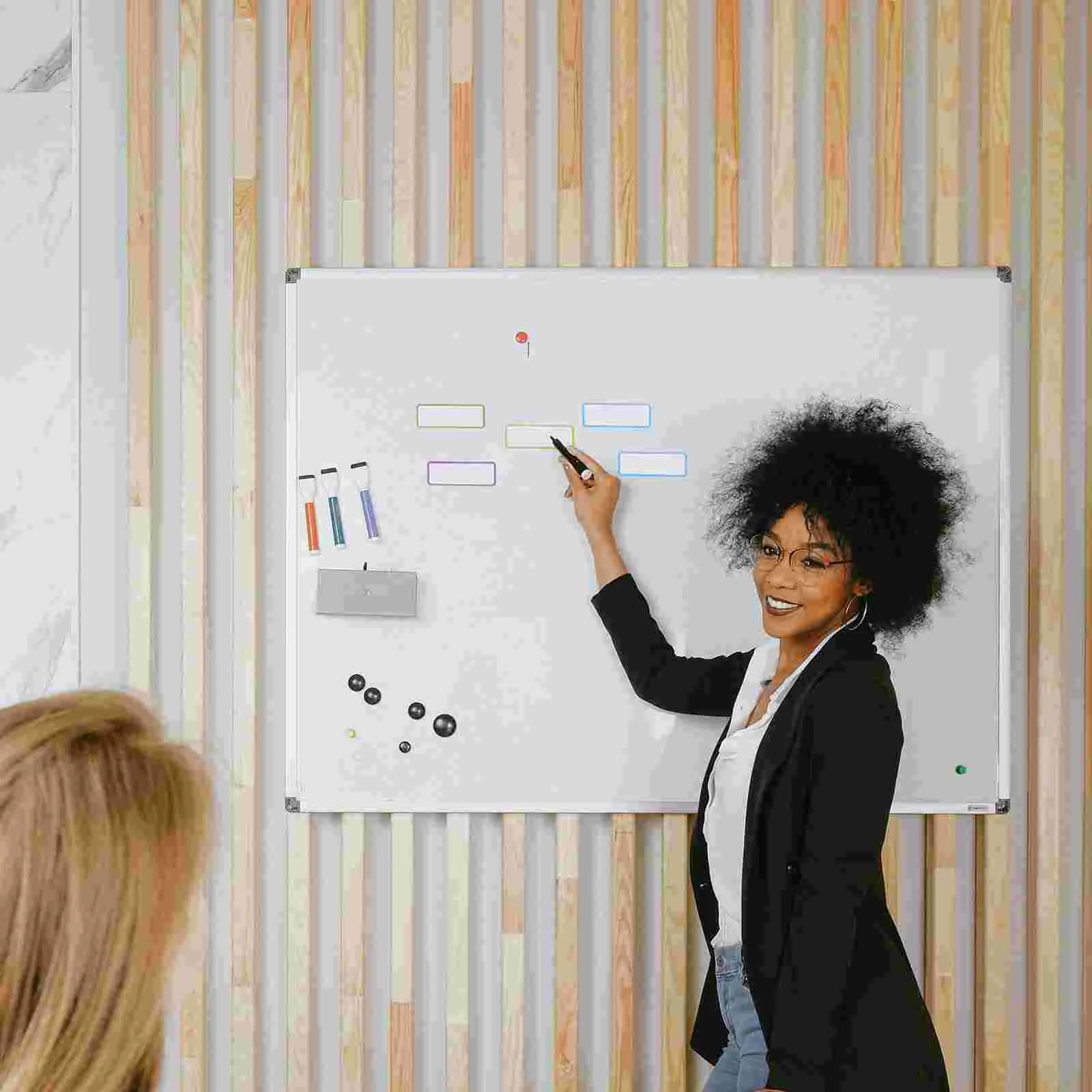 27 Stück magnetische Etiketten, Whiteboard-Aufkleber, Kühlschrankmagnete, löschbare Karte, Namensschilder, farbiger Kühlschrank