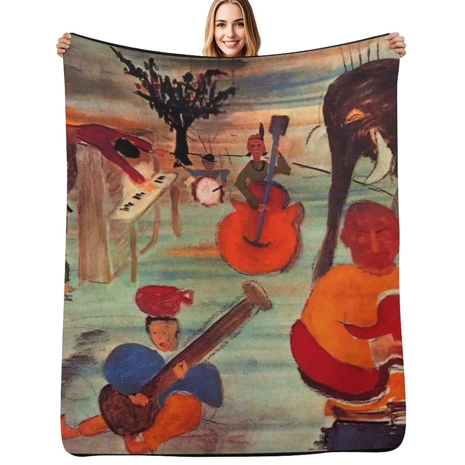 

Music From Big Pink. Throw Blanket Plush for babies Stuffeds Blanket