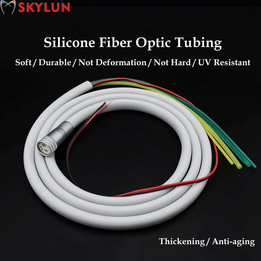 

SKYLUN 1 PCS Dental 6 holes silicone Tubing Hose Cable High Speed Handpiece Tube Pipe With Connector Dentist Tools SL1127