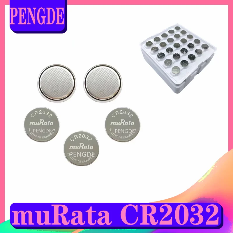 Murata CR2032 desktop computer motherboard electronic scale TV remote control toy car key battery 3V