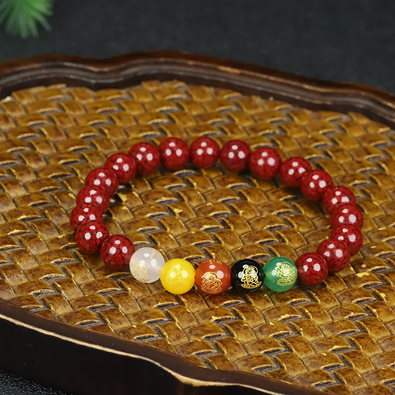 Five-Directional Wealth God Bracelet, High-Content Sand Prayer Beads
