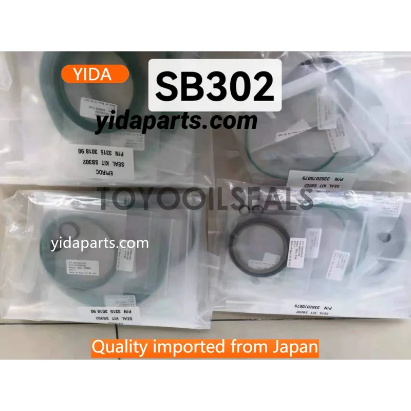 

Atlas SB202 SB302 SB452 SB152 3315290590 3315312790 3382070079 3315301890 Hydraulic Breaker Oil Seal Kit