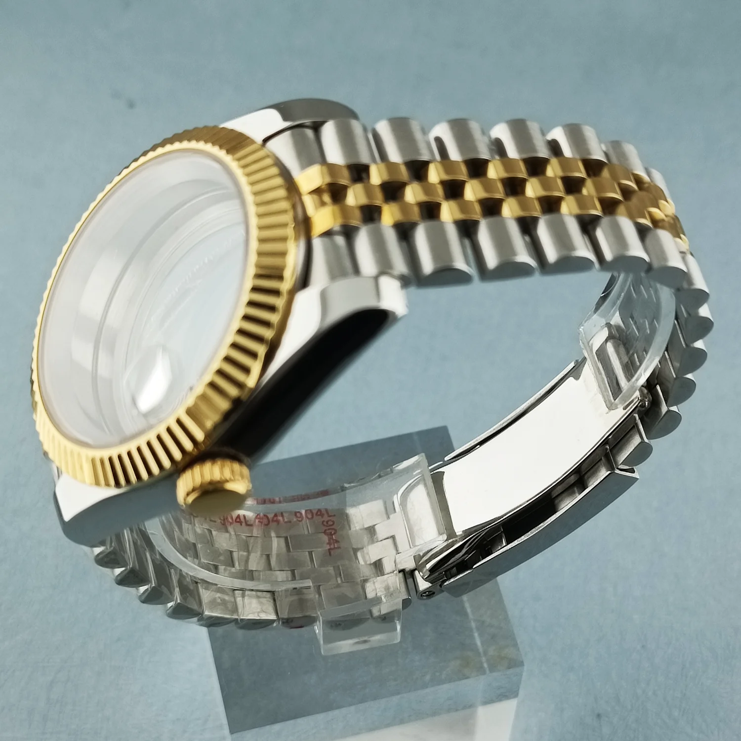 Fundas de reloj de lujo para hombre, correa de reloj para NH34, NH35, NH36, NH38, Miyota 8215, esfera de movimiento Oyster Datejust, color plateado y dorado, 36mm, 40mm