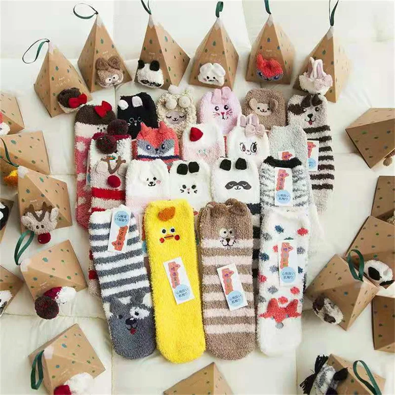 Woman Christmas Socks Funny Xmas Santa Claus Tree Snowflake Elk Snow Cotton Tube Crew Happy Sock Men New Year Funny Sokken