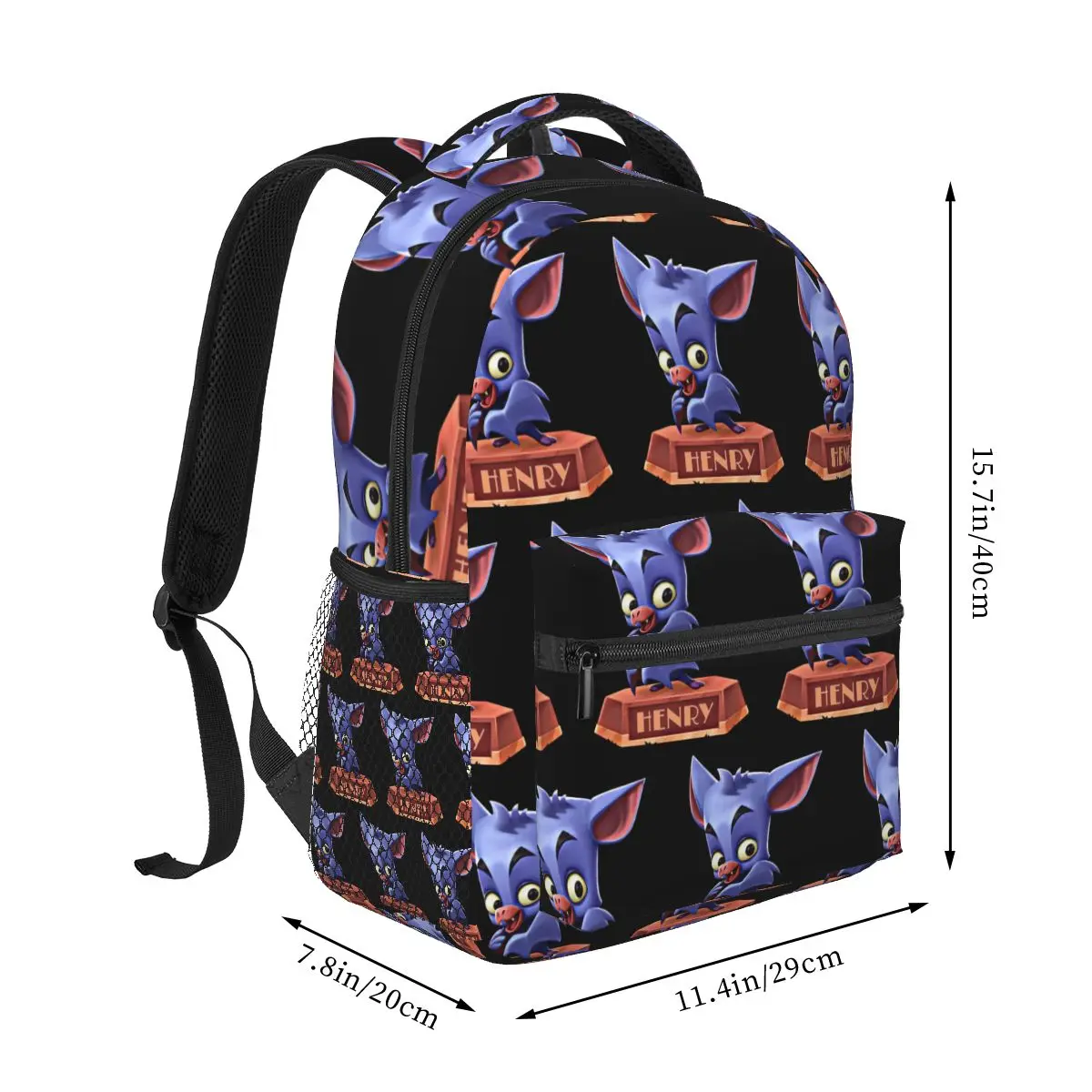 Henry Zooba Battle Arena Royale Characters Backpacks Boys Girls Bookbag Children School Bags Travel Rucksack Shoulder Bag