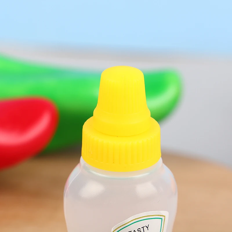 1/4pcs Mini Cute Tomato Ketchup Bottle Portable Small Sauce Container Salad Dressing Container Pantry Containers For Bento Box