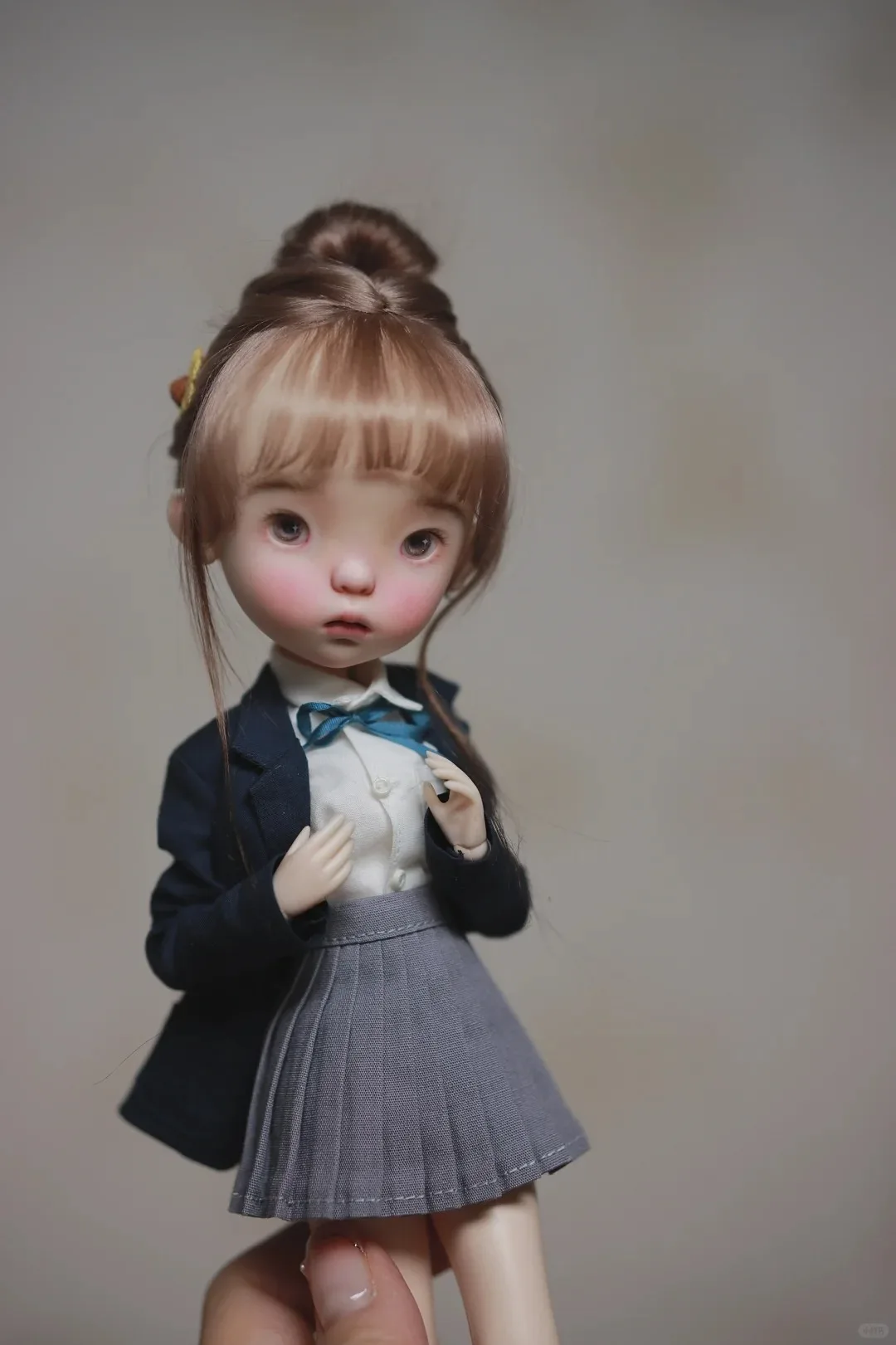 

Новинка 2025, BJD 1/6, Data Landoudou Qbaby, кукла из смолы с большой головой, модная кукла для девочек, улыбка, пятно, макияж, бесплатная доставка