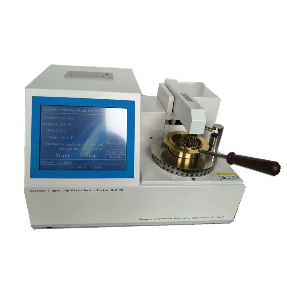 Engine Oil Analysis Equipment ASTM D92 Cleveland Open Cup Flash Point Testing Machine