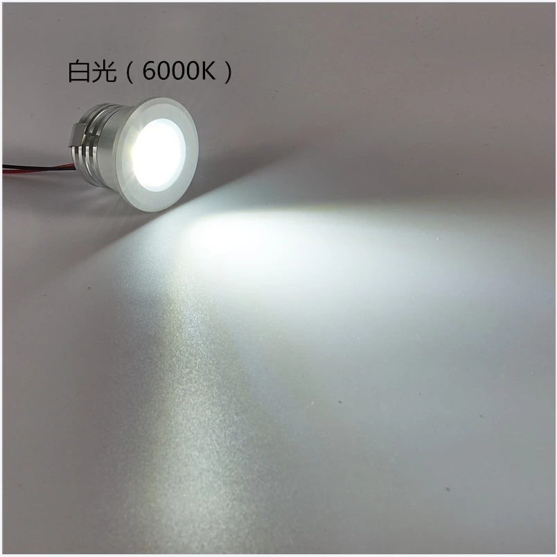 Mini led cob prateado/preto/branco/dourado, 3w 12v 24v ac110v 220v, display de joias, teto embutido, lâmpada de ponto de armário