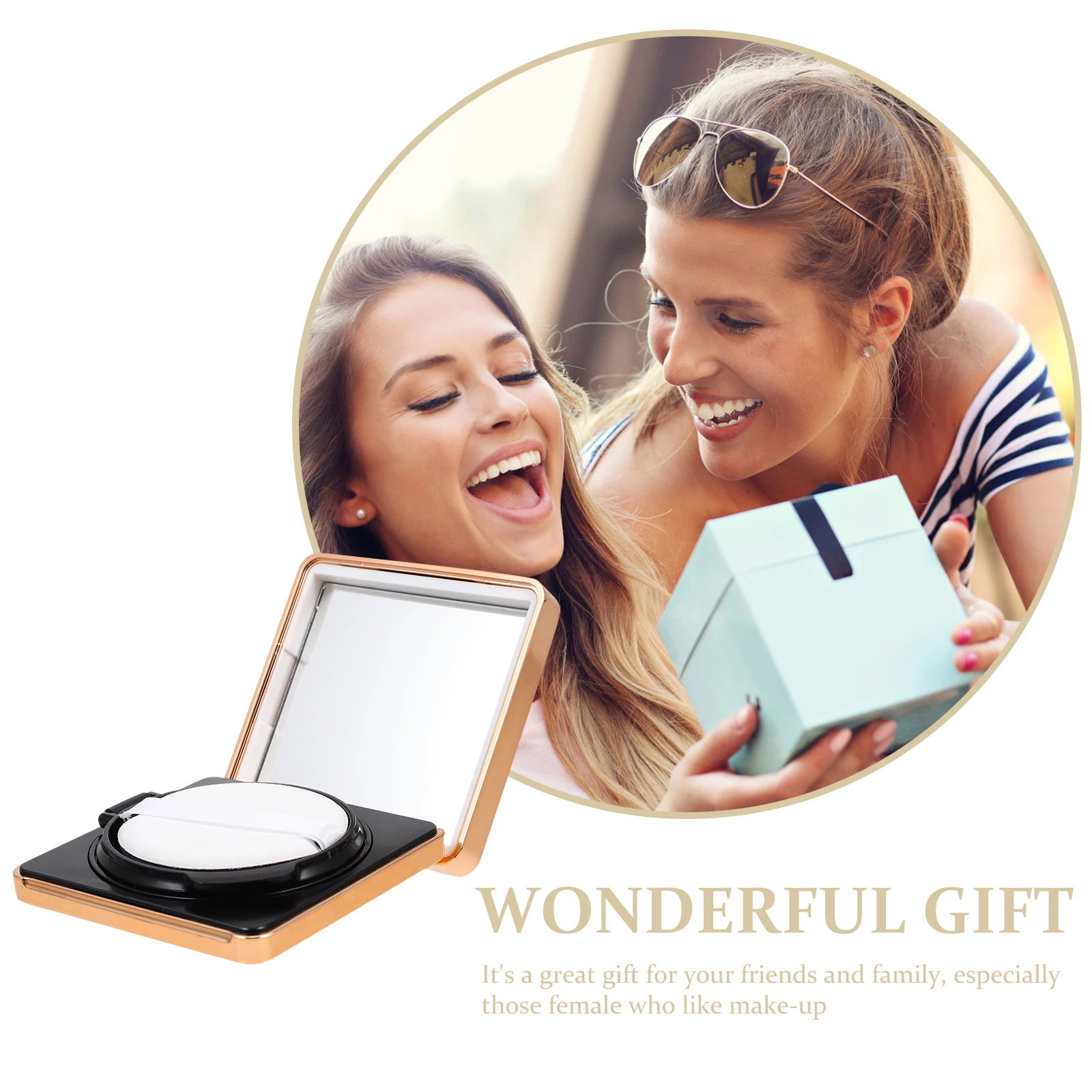 

Portable Plastic Cushion Compact Box Solid Travel Makeup Foundation Case Anti-Leakage Pressed Powder Container Outdoor Cream