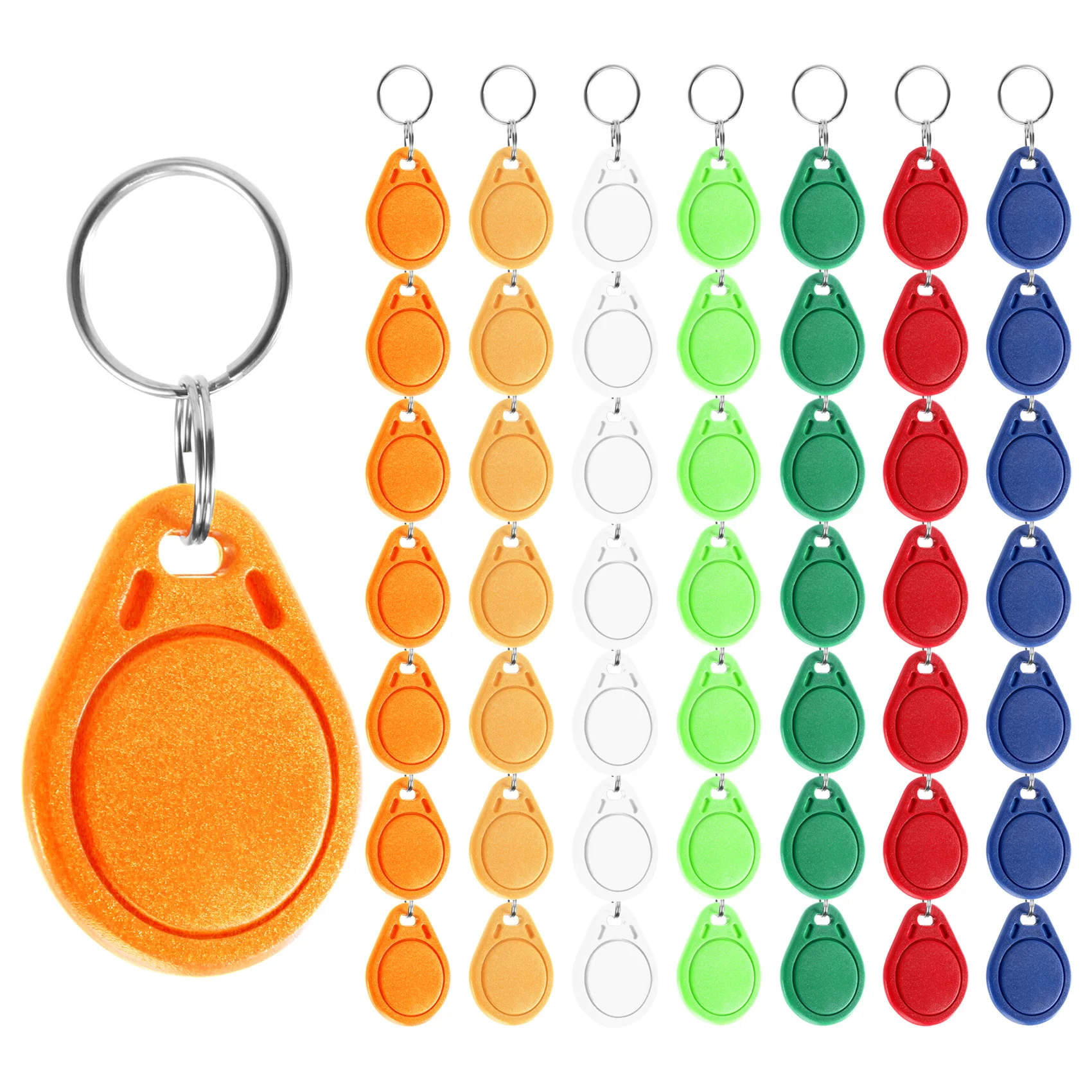 

50Pcs UID 13.56MHz Block 0 Sector Writable IC Card Clone Changeable Smart Keyfobs Key Tags 1K S50 RFID Access Control