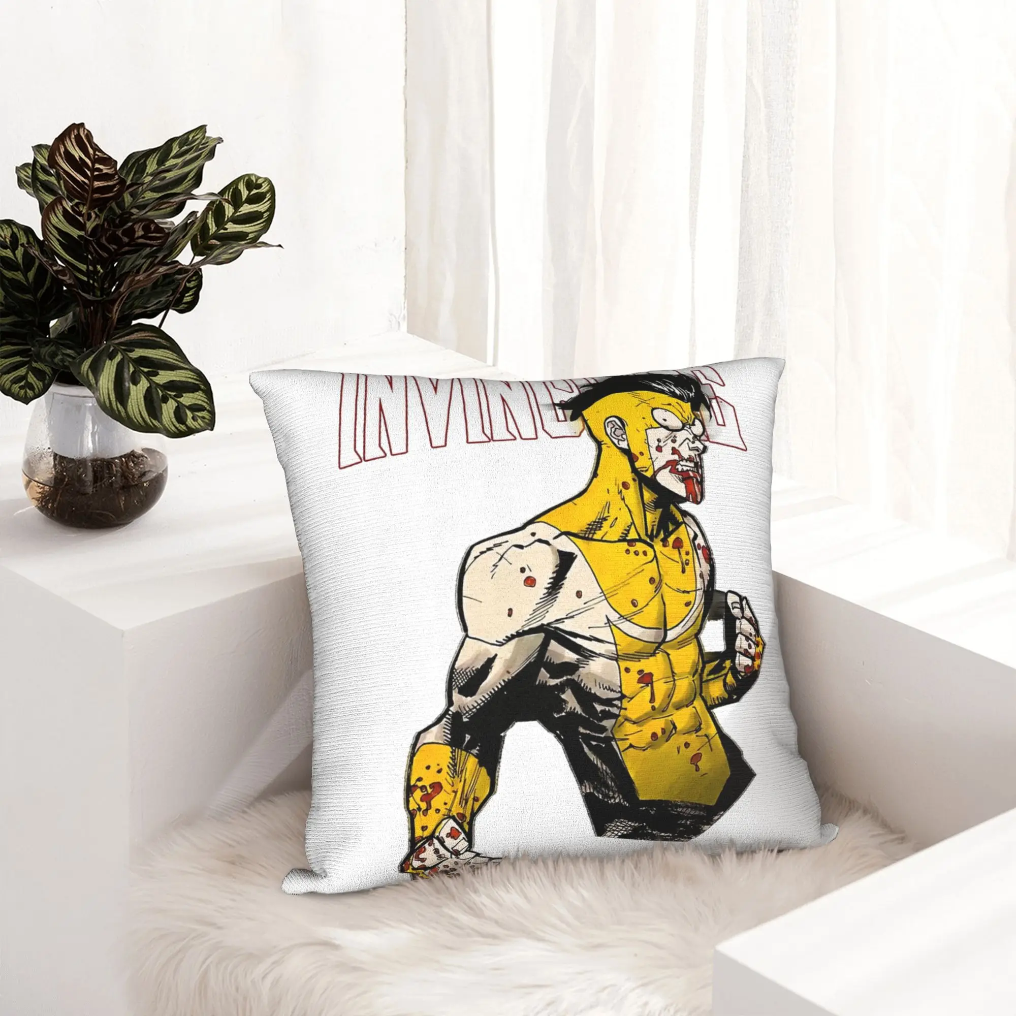 Invincible TV show Mark Grayson Pillowcase Soft Polyester Cushion Cover Decorations  Throw Pillow Case Cover Home Zippered 40X40