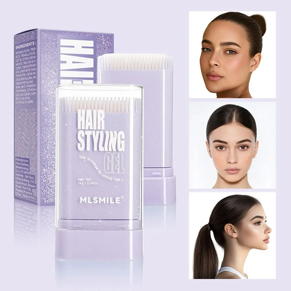 

With Comb Hair Wax Stick Frizz Fixed Refreshing Non-greasy Hair Styling Wax Hair Edge Control Smooth Broken Hair Artifact Women
