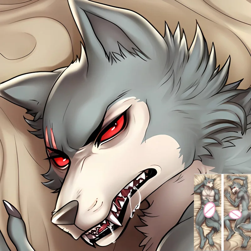 

DIY пушистый пушистый ногиши мужской оркус аниме Dakimakura наволочка двусторонний принт обнимающее тело декоративная наволочка