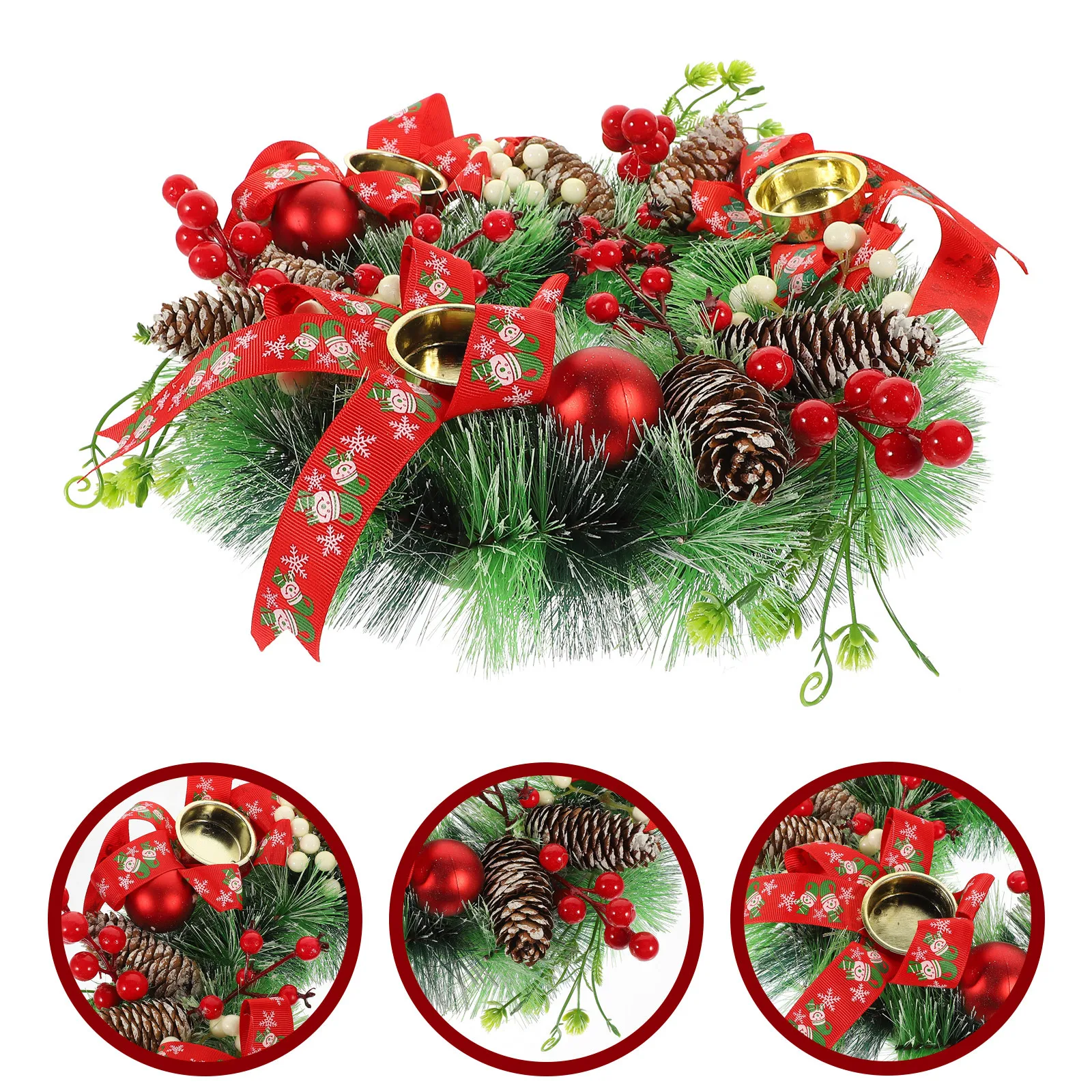

Christmas Wreath Xmas Holder Ornament Festive Home Decor Wedding Party Supplies Christmas Decor Door Ornaments