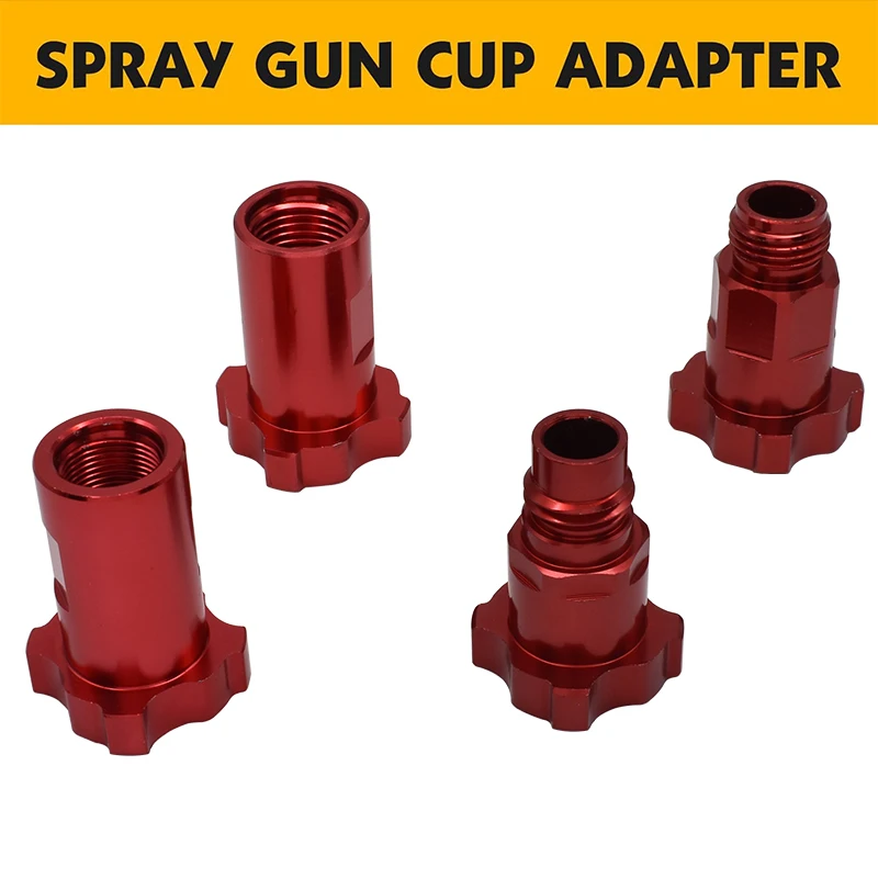 Paint Spray Gun Cup Adapter Copo de Medição Descartável Conector Rápido Novo