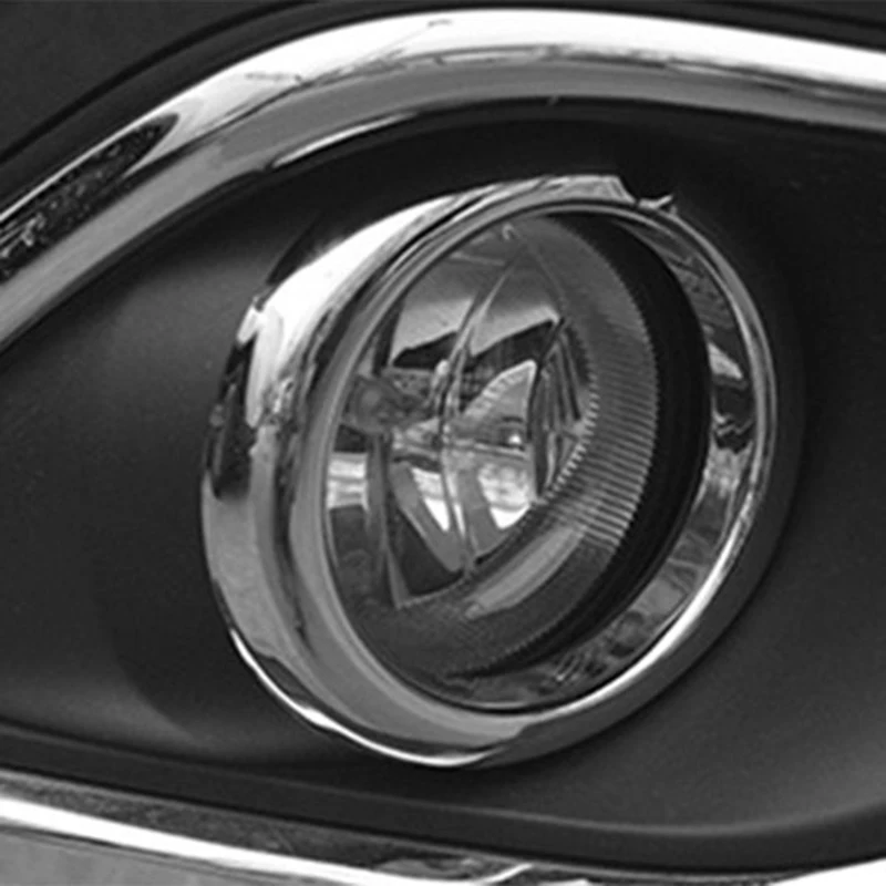 ABS 크롬 전면 및 후면 안개등 커버 트림 장식 프레임, 미쓰비시 아웃랜더 2016-2020