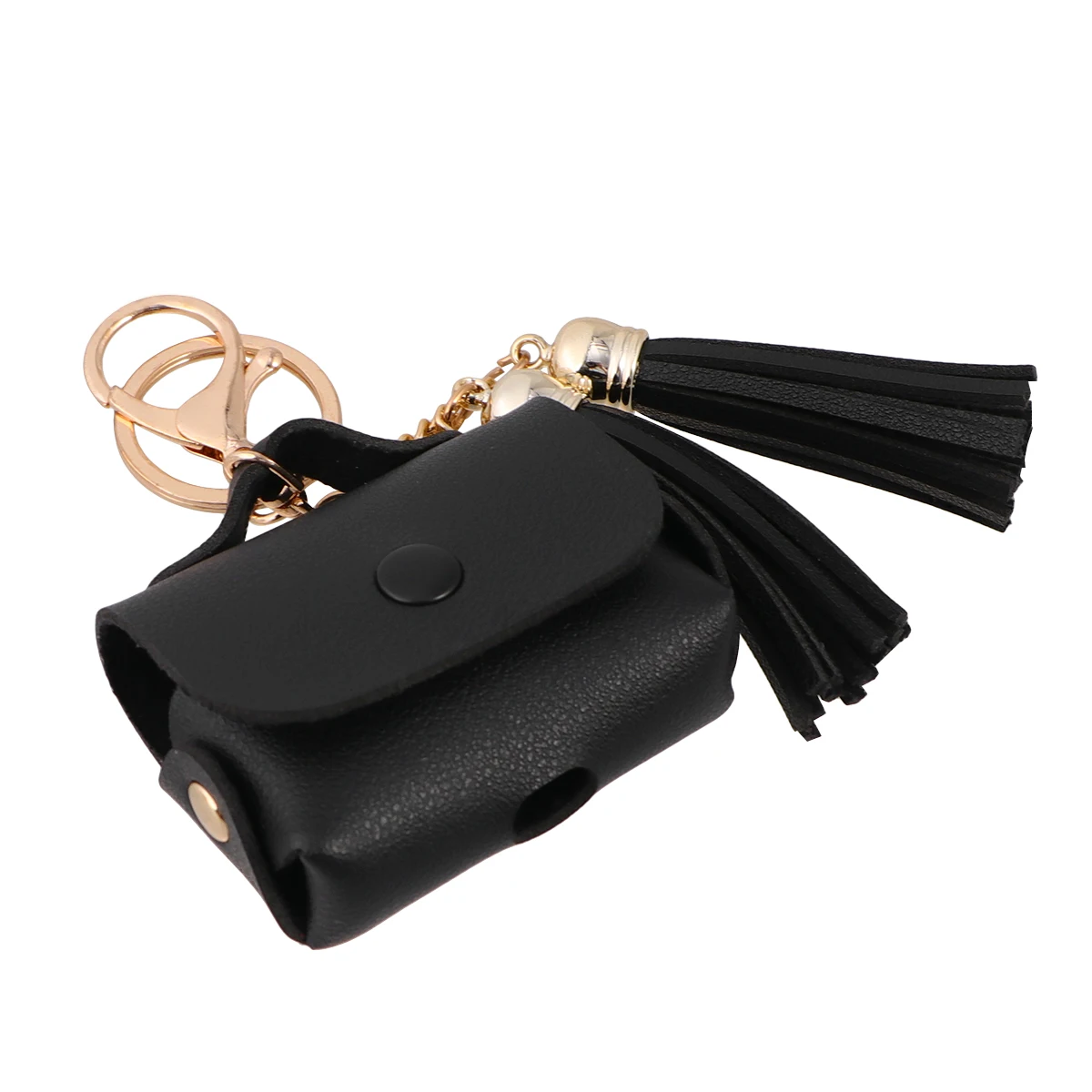 

1pc Wireless Earphone Case Shell Cover Compatible For Airpods Earphone Case With Tassel Keychain Metal