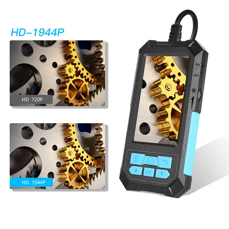 4.5Inch IPS Screen 14MM 5MP 1944P  Industrial Handheld  Endoscope  CMOS Borescope Inspection Digital Microscope Camera