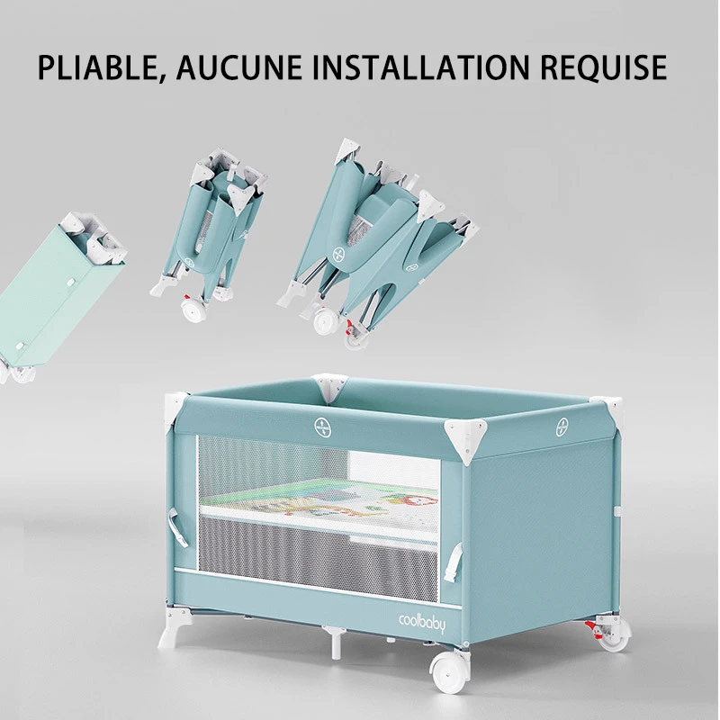 Berceau Multifonctionnel pour Enfant, Lit Pliant, Portable, pour Nouveau-Né