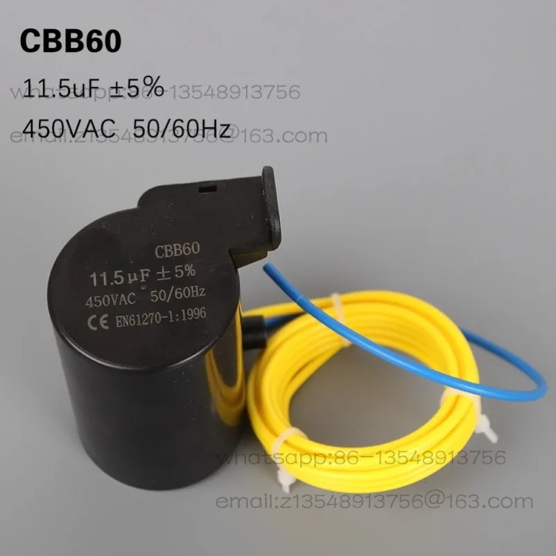

Capacitor for Washing Machine CBB60 11.5UF 450VAC 450V 400V 500V