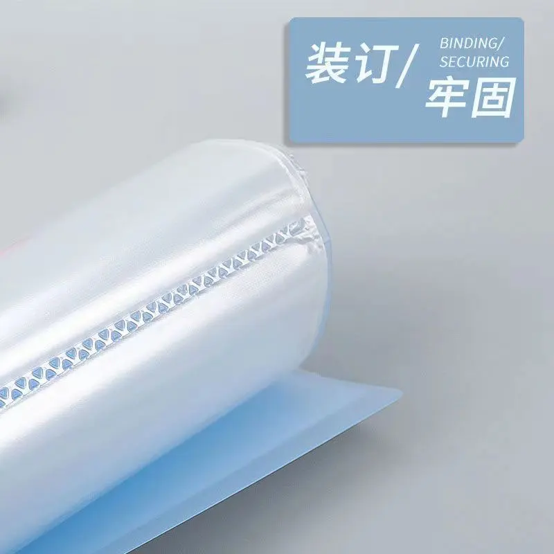 A4 File Folder Display Book 20Page Transparent Insert Paper Document Organizer Bag Information Office School Supplies Stationery