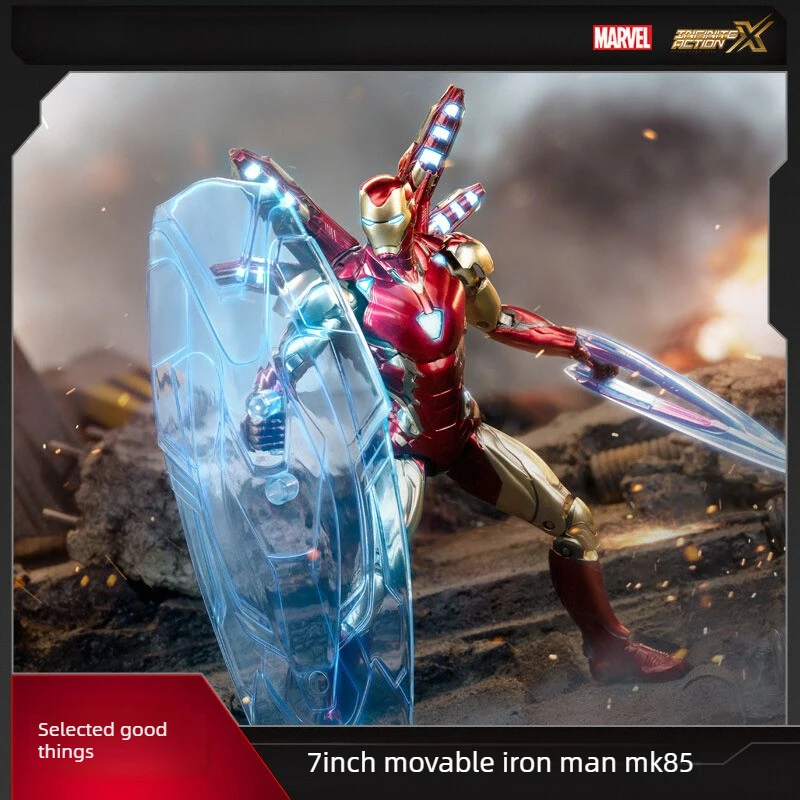

Alloy Toy Iron Man Action Figure MK85 1/10 Scale Mark Hulkbuster Armor Assembly Model Toy for Collectors Toys Kids Birthday Gift