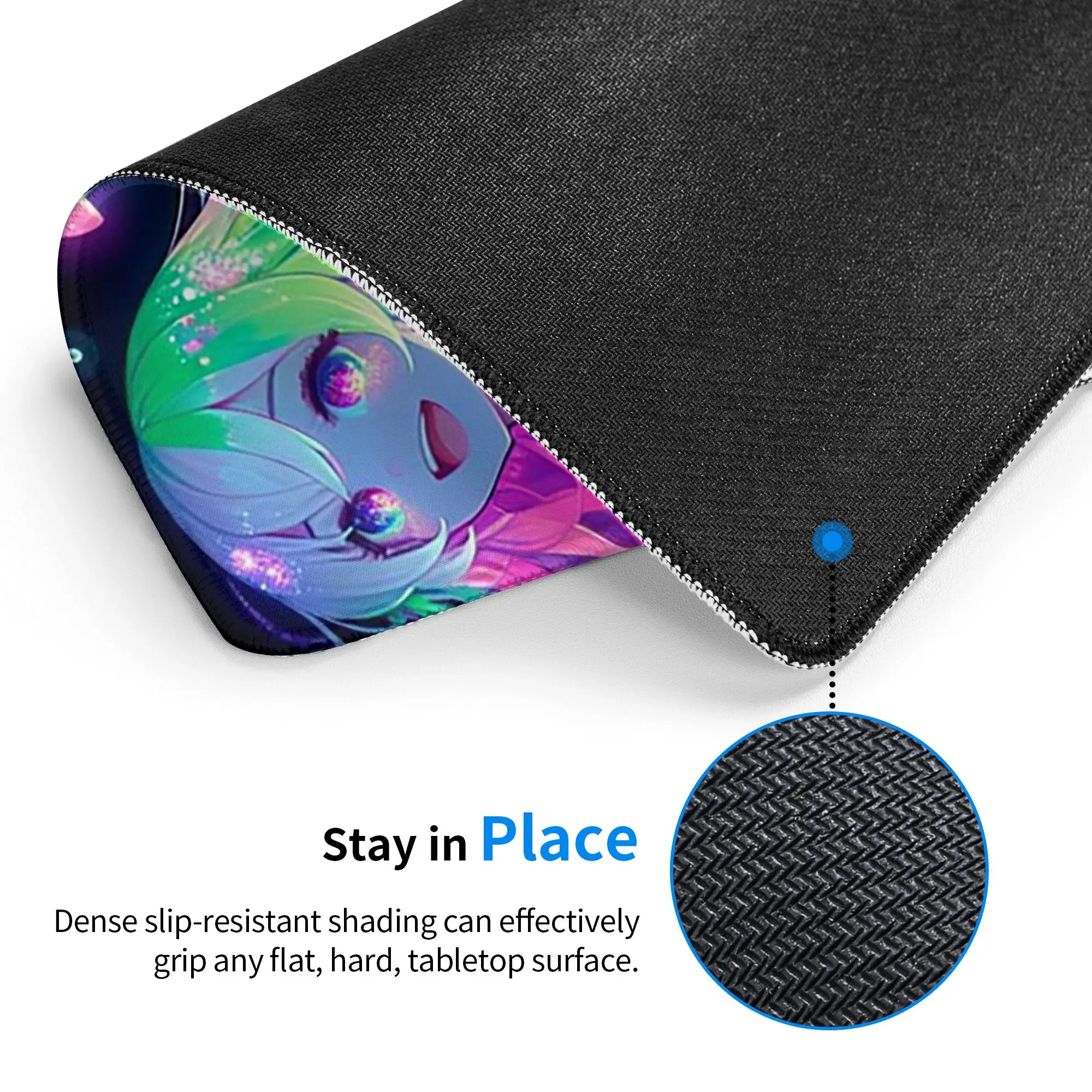 Vibrant Mermaid Design Mouse Pad Computer Keyboard Mouse Mat Gamer PC Laptop Desk Mat Office Table Mats