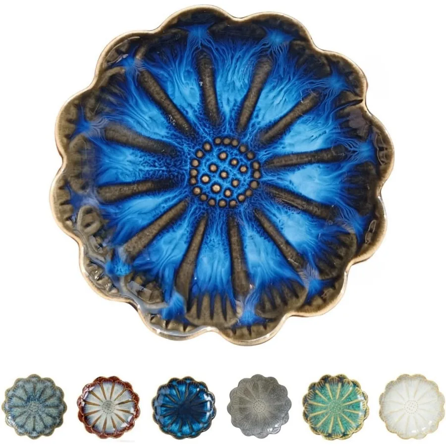 

Керамическая подставка для ложки для плиты с цветком, милая подставка для ложки для кухонной стойки, держатель для ложки для кухонной стойки, подставка для посуды S