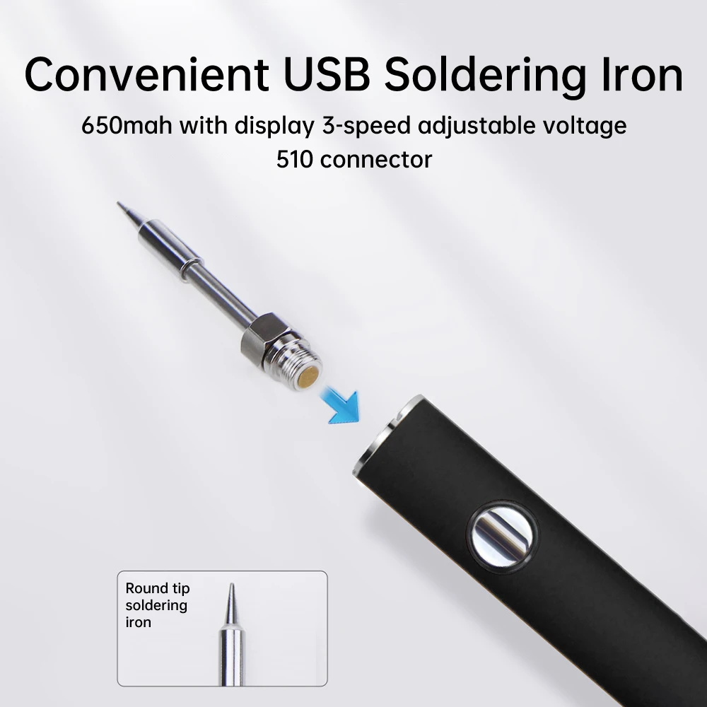 510 Мини-паяльник-ручка с регулируемым напряжением, умное USB-зарядное устройство для ремонта электроники, проекты «сделай сам», умный электроинструмент