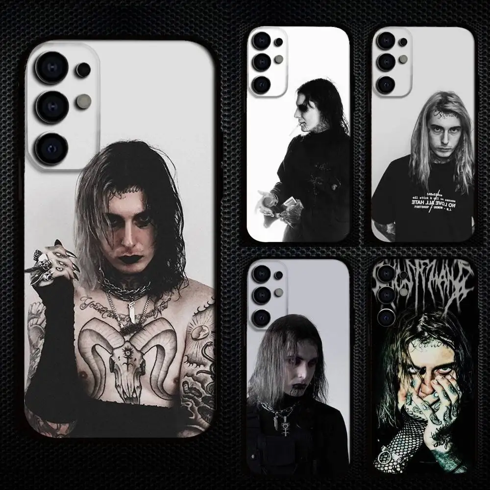 

Rap G-Ghostemane Phone Case For Samsung S25,S24,S21,S22,S23,S30,Ultra,S20,Plus,Fe,Lite,Note,10,9,5G Black Cover