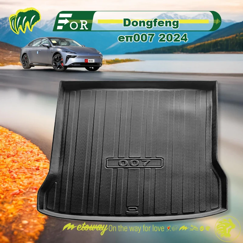 

For Dongfeng eπ eπ007 2024 Custom Fit Car Trunk Mat All Season Black Cargo Mat 3D Shaped Laser Measured Trunk Liners