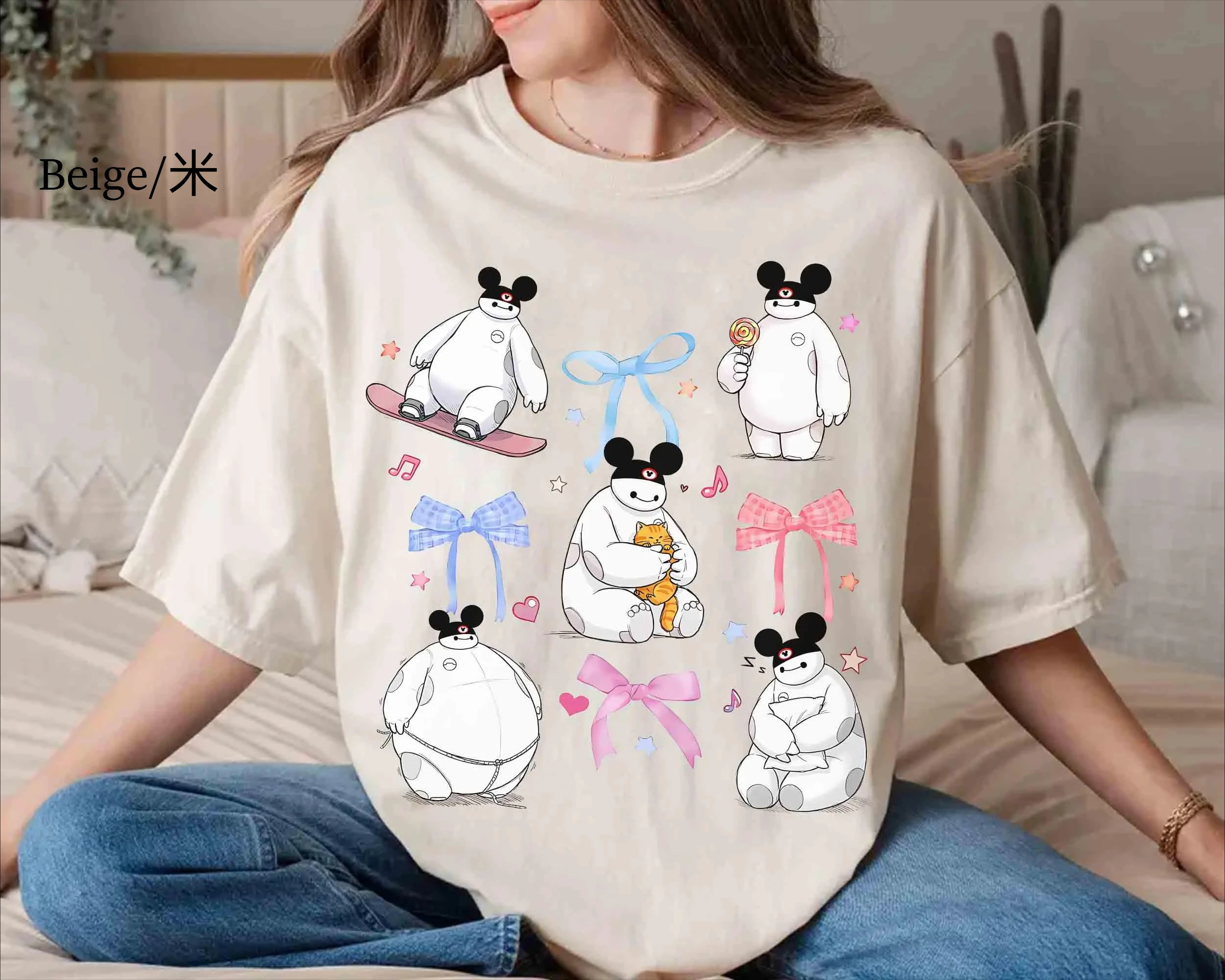 

Coquette Bows Disney Baymax Mickey Ears Shirt Disneyland Trip Family Matching Shirt Hiro Hamada Baymax Birthday Gift