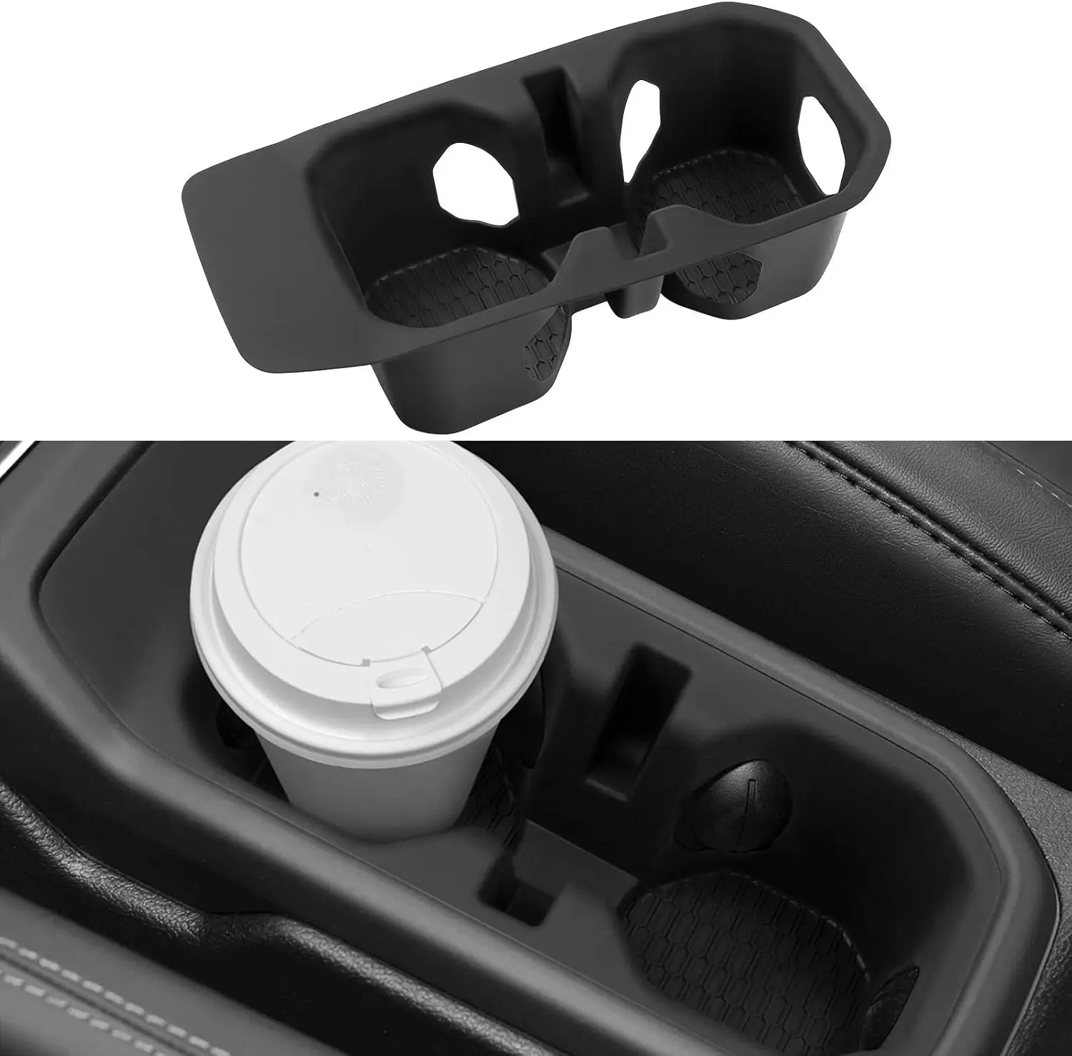 Cup Holder Inserts Coaster for 2018-2026 Jeep Wrangler JL JLU 4XE Accessories Car Cup Holder Coaster for 2020-2026 Jeep Gladiato