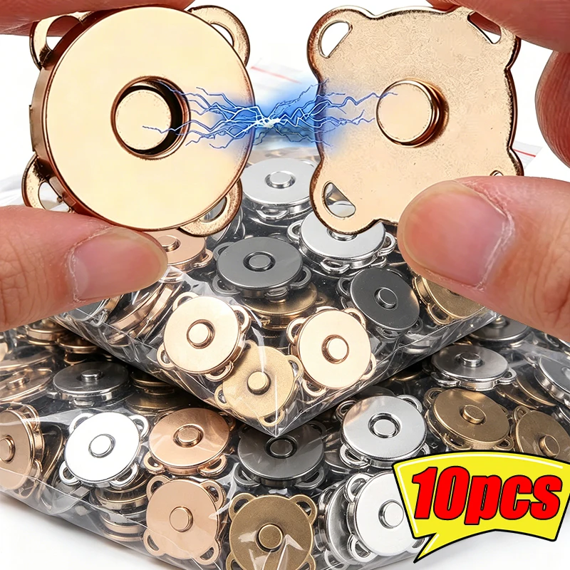 5/10sets DIY Bags Magnetic Buckle Clothing Magnet Plum Shaped Button Invisible Flower Shape Magnetism Clasp Parts Bag Accessory