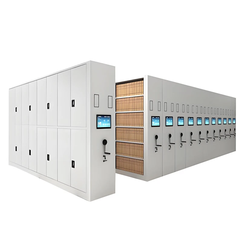 Dense Cabinet Archives Intelligent Dense Rack Steel File Cabinet Hand-crank Electric Financial Certificate Cabinet Data Shelf