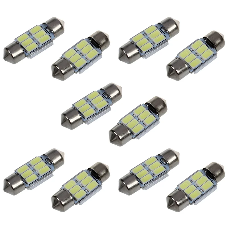 

【Срочная распродажа】10 шт. 31 мм 6 5630 SMD светодиодное гирлянда для внутреннего освещения 3 Вт 195LM 6500K